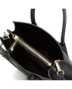 Sac à main en Cuir Mercer noir - 22x20x10 cm