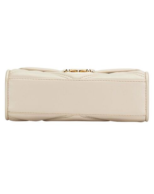 Sac bandoulière en Cuir Serena sable - 22.5x17.5x8 cm