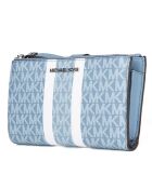 Portefeuille Jet Set Travel bleue - 18x10 cm