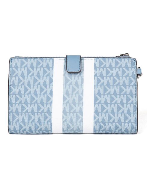 Portefeuille Jet Set Travel bleue - 18x10 cm