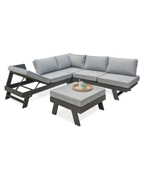 Mobili da giardino New York 5-6 persone in alluminio antracite