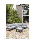 Mobili da giardino New York 5-6 persone in alluminio antracite