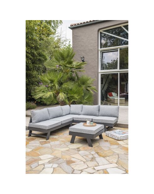 Mobili da giardino New York 5-6 persone in alluminio antracite