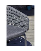 Ensemble de jardin Table Camargue + 6 Fauteuils gris anthracite