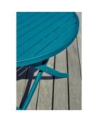 Gartenset MARIUS-TB110-CANARD Klapptisch + 4 MARIUS-CP-CANARD Klappstühle in Entenblau