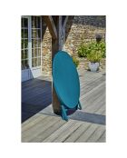 Gartenset MARIUS-TB110-CANARD Klapptisch + 4 MARIUS-CP-CANARD Klappstühle in Entenblau