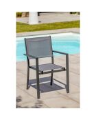 Gartenset Tisch TOLEDE 10 Personen Anthrazitgrau