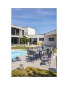 TOLEDE Gartenset für 12 Personen Anthrazitgrau