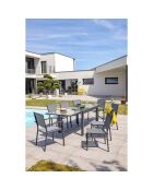 TOLEDE Gartenset für 8 Personen Anthrazitgrau