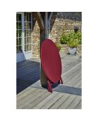 ; Marius opvouwbare tuintafel in karmijnrood aluminium - D 110x73 cm