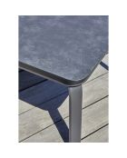 Camargue 4-zits tuinmeubilair in geweven touw en antracietgrijs aluminium