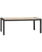 Tuintafel Venise in aluminium en antracietgrijs keramiek - 195x90x75 cm