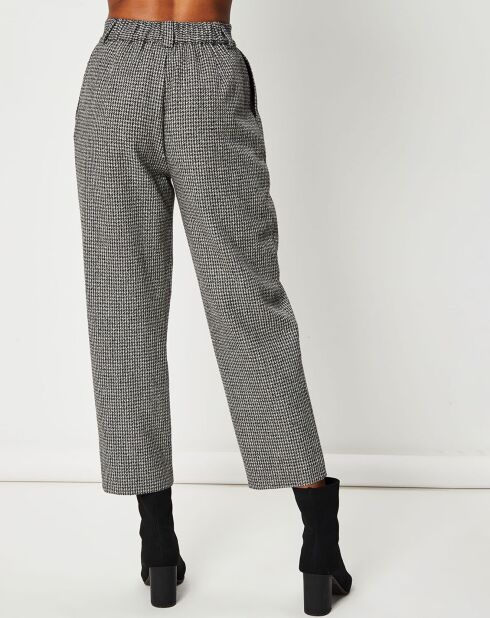 Pantalon en Laine mélangée Cassandre marron/noir/blanc