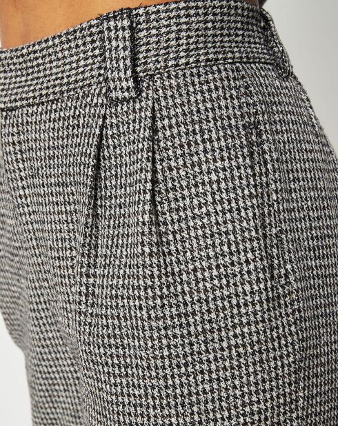 Pantalon en Laine mélangée Cassandre marron/noir/blanc