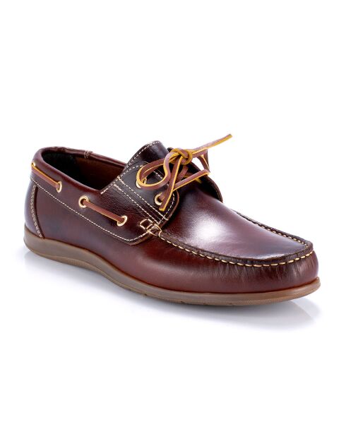 Mocassins en Cuir Crenot cognac