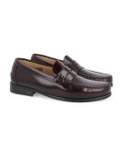 Mocassins en Cuir Fiomber bordeaux