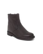 Boots en Cuir Norepo noires