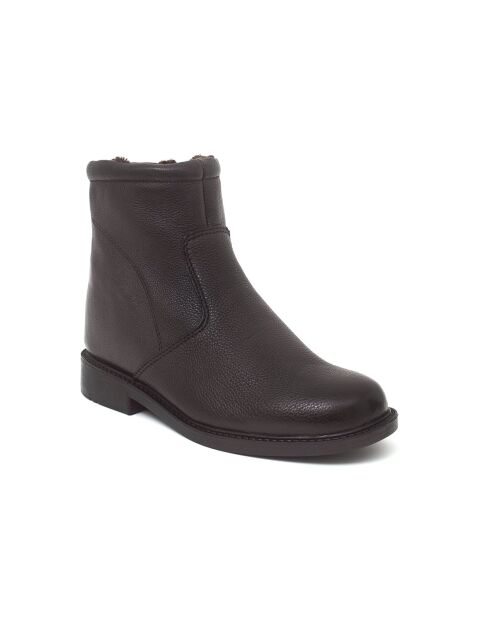 Boots en Cuir Norepo noires