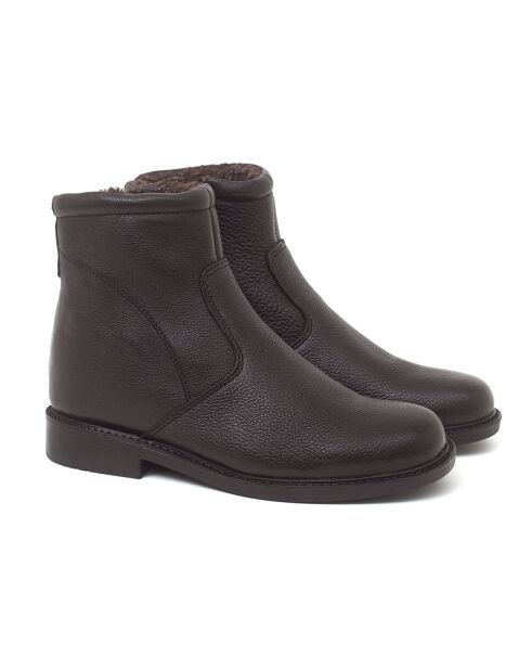 Boots en Cuir Norepo noires
