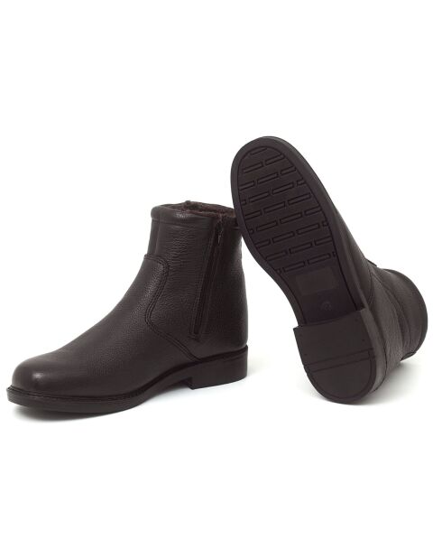 Boots en Cuir Norepo noires