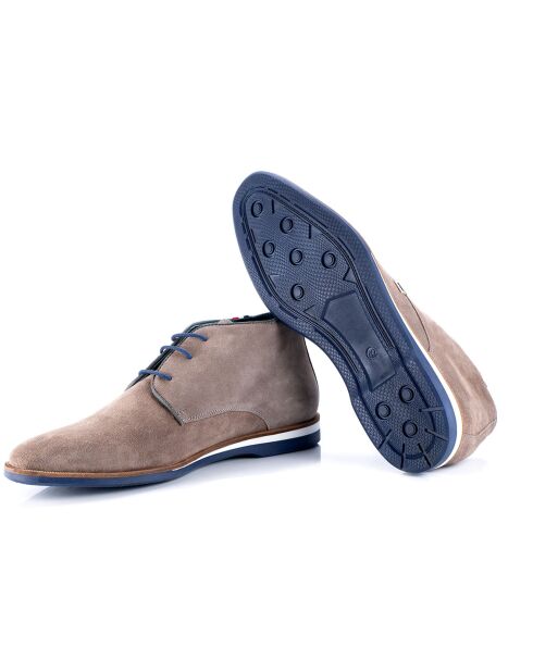 Derbies en Velours de Cuir Serling grises