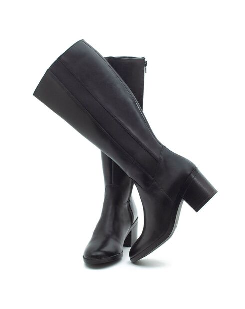 Bottes en Cuir Nadora noires