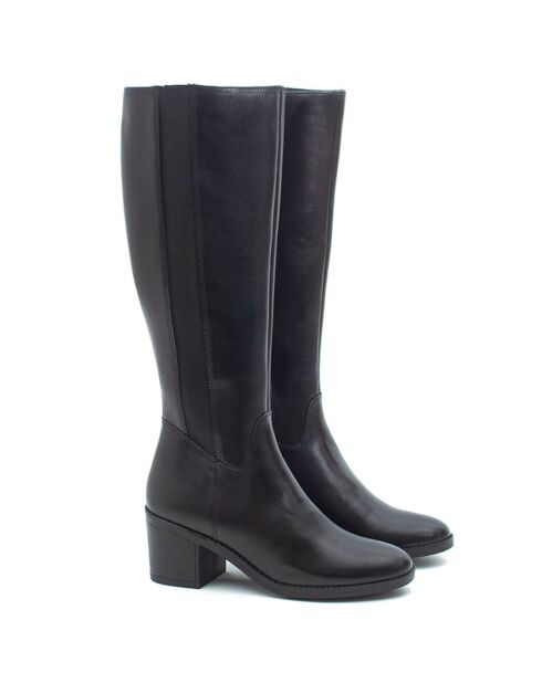 Bottes en Cuir Nadora noires
