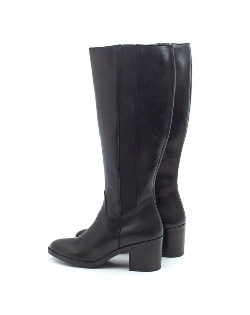 Bottes en Cuir Nadora noires