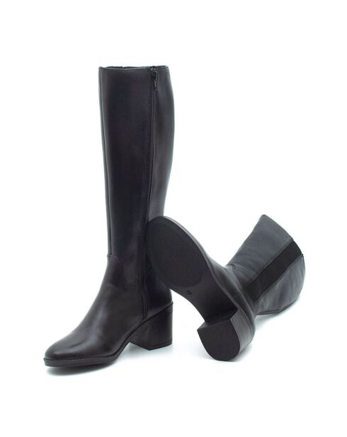 Bottes en Cuir Nadora noires