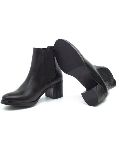 Bottines en Cuir Nayala noires