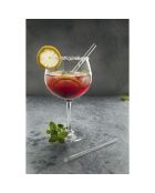 12 Pailles en verre transparentes