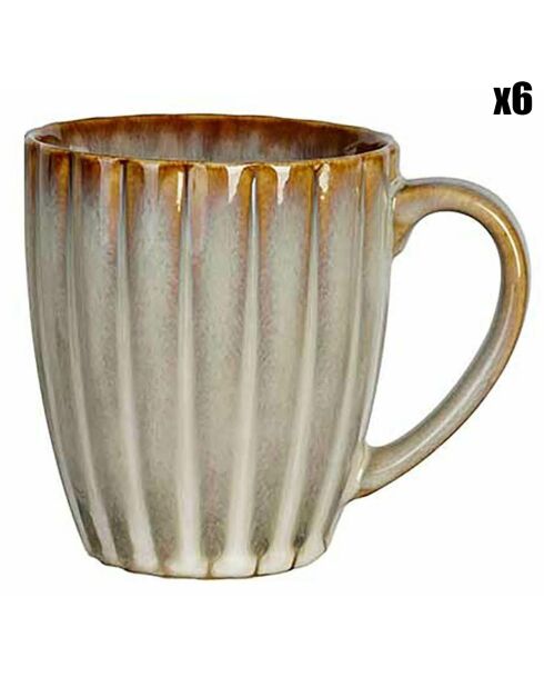 6 Tasses Astera Pearl nacre - 35cl