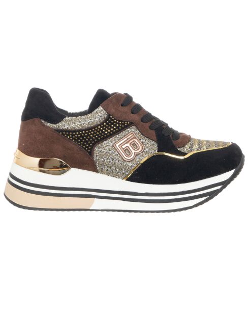 Sneakers Micro noir/marron