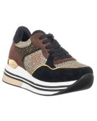 Sneakers Micro noir/marron
