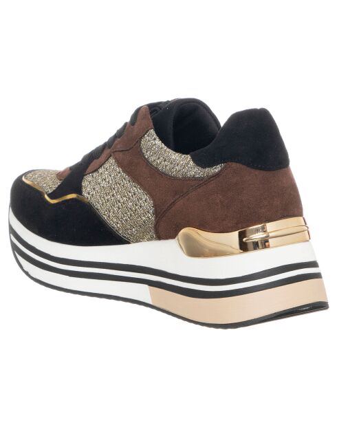 Sneakers Micro noir/marron