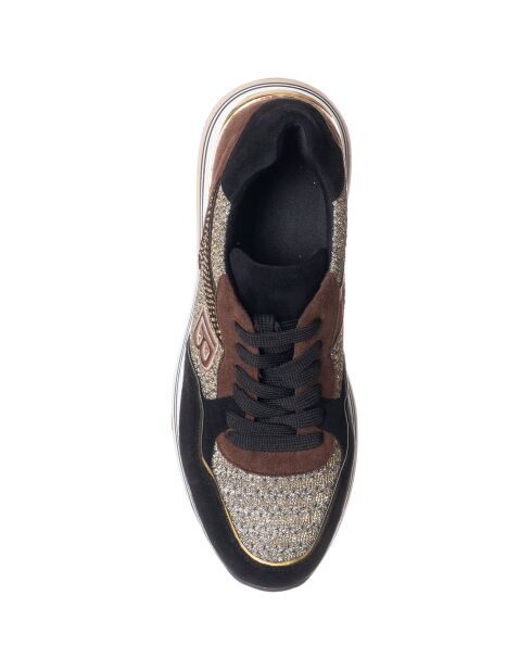 Sneakers Micro noir/marron