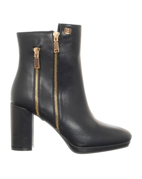 Bottines Gia noires - Talon 8.5 cm
