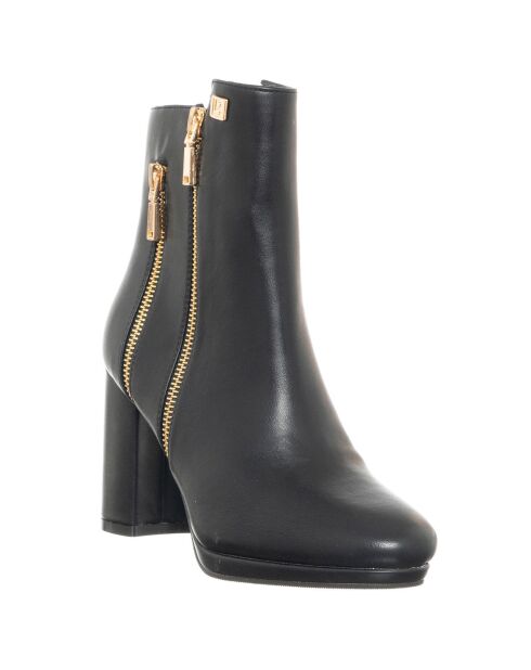 Bottines Gia noires - Talon 8.5 cm