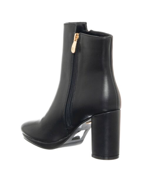 Bottines Gia noires - Talon 8.5 cm