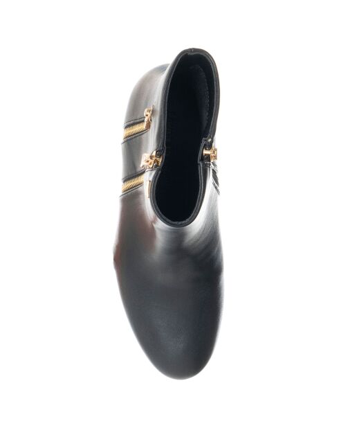 Bottines Gia noires - Talon 8.5 cm