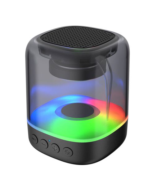 Enceinte Bluetooth 360° 6W portative - Edition Tenoric noire - 30x30x6 cm