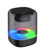 Enceinte Bluetooth 360° 6W portative - Edition Tenoric noire - 30x30x6 cm