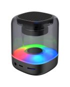 Enceinte Bluetooth 360° 6W portative - Edition Tenoric noire - 30x30x6 cm