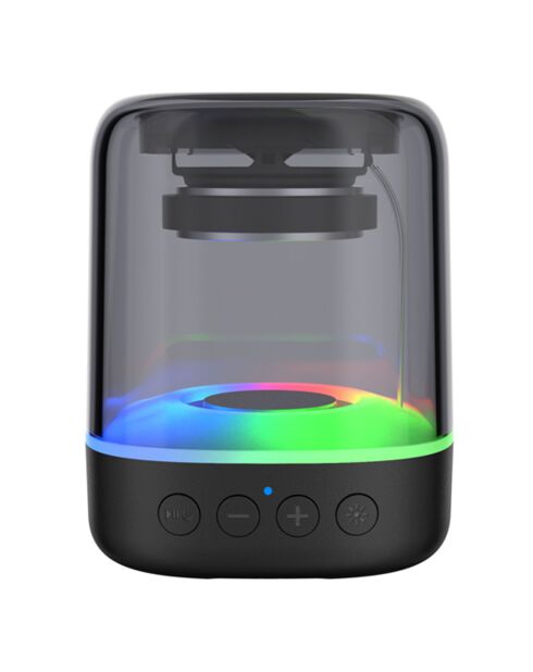 Enceinte Bluetooth 360° 6W portative - Edition Tenoric noire - 30x30x6 cm