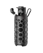 Enceinte Bluetooth 2-en-1 TWS 15W lumineuse avec écouteurs sans fils Edition Mix360 noire - 14x14x6 cm