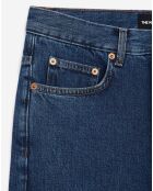 Jean brut coupe droite bleu indigo