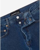 Jean brut coupe droite bleu indigo