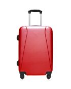 3 Lanzarote-C 75/65/55/30 cm schlichte Allradkoffer mit rotem Waschtisch