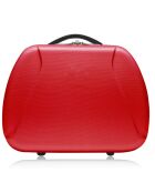 3 Lanzarote-C 75/65/55/30 cm schlichte Allradkoffer mit rotem Waschtisch