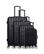 4 valises 4 roues doubles Archie-M 75/65/55/46 cm noires